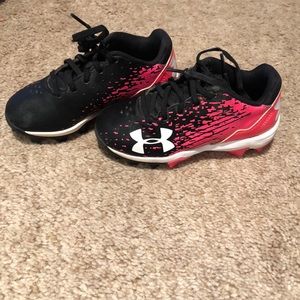 Under Armor Toddler hot pink baseball cleats